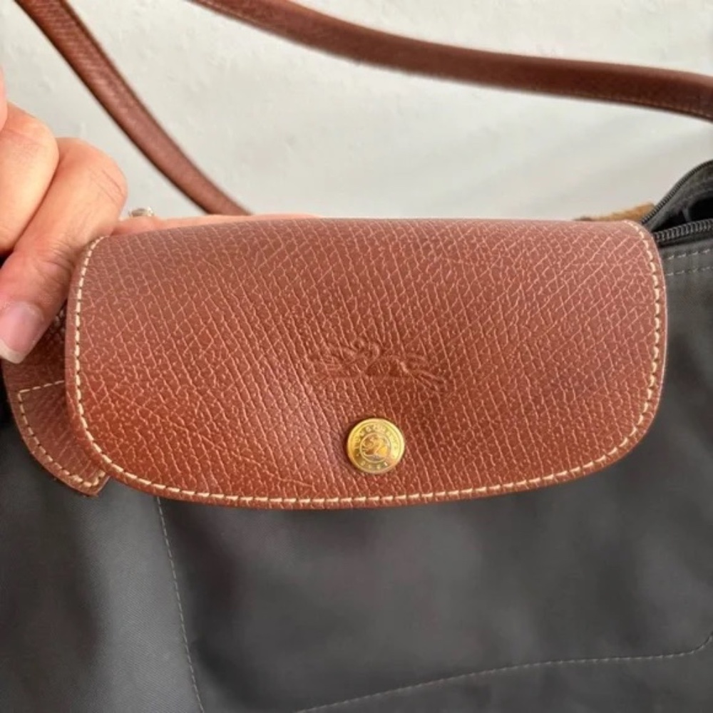 Longchamp Le Pliage Original M Tote Dark Grey - Picture 2 of 10